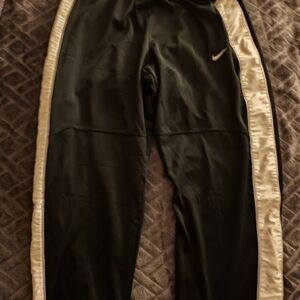 Nike Black and White Breakaway Sweatpants